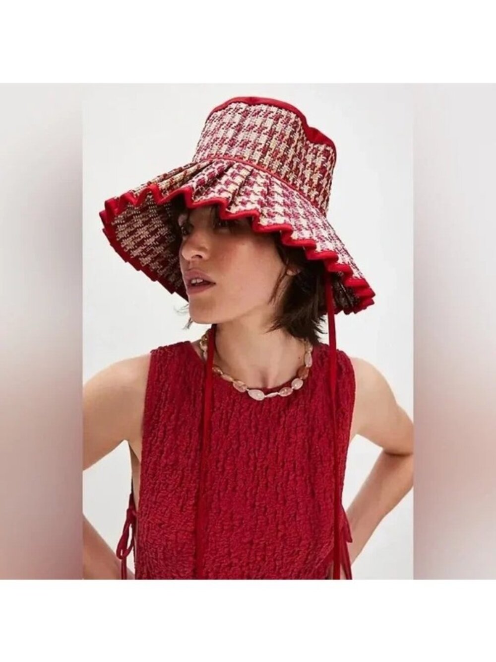 Lorna Murray Saint Barthes Capri Maxi Hat Boho Vintage Bucket Hat Beach Womens S